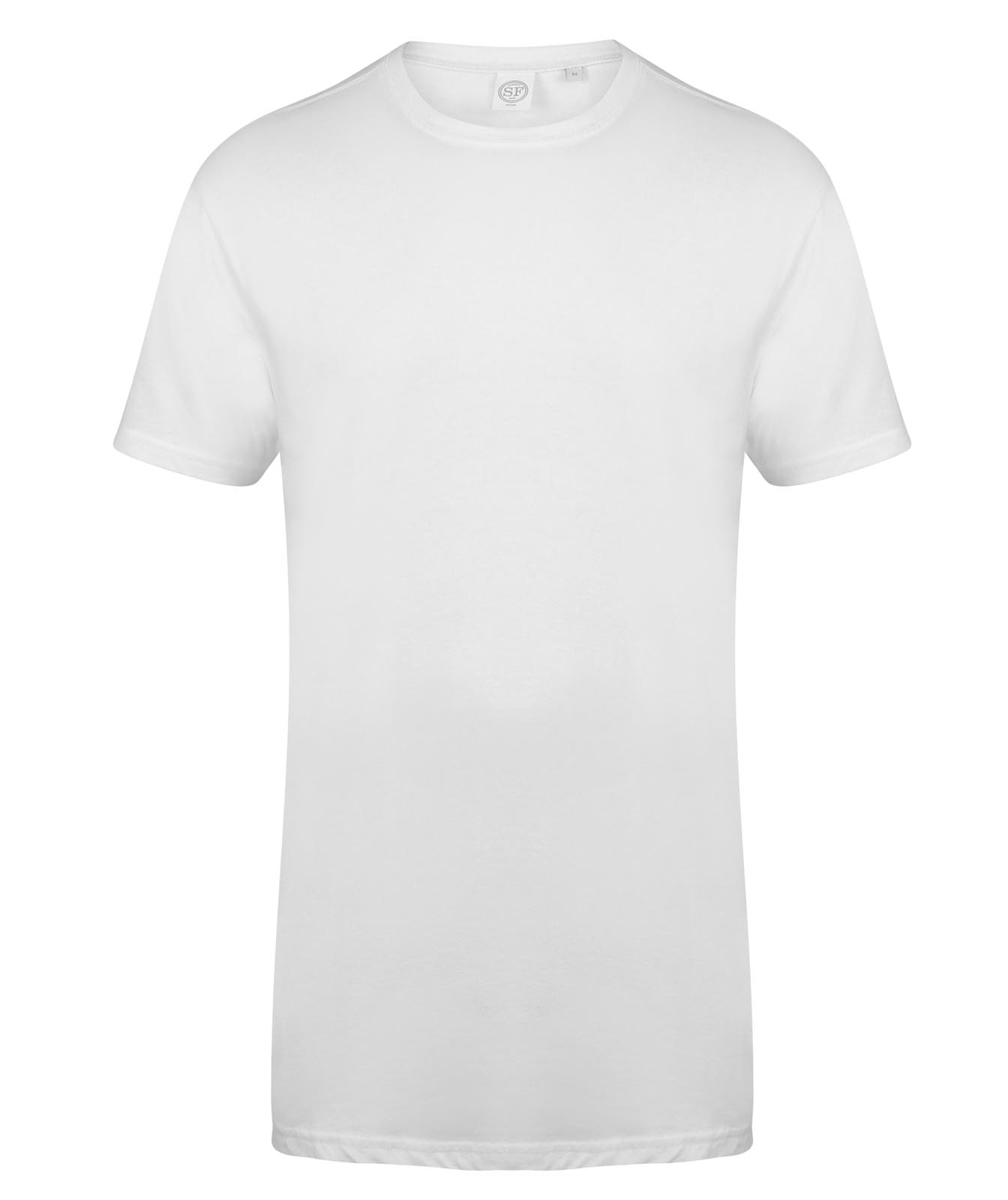 SF 258 Longline t-shirt with dipped hem Blank Plain - shirt RALA